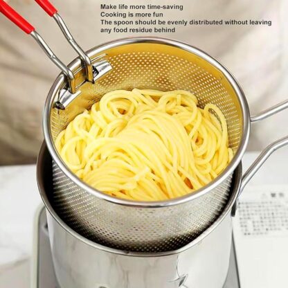 Small Deep Frying Pot With Strainer Basket (2 Pc Set) - Image 6