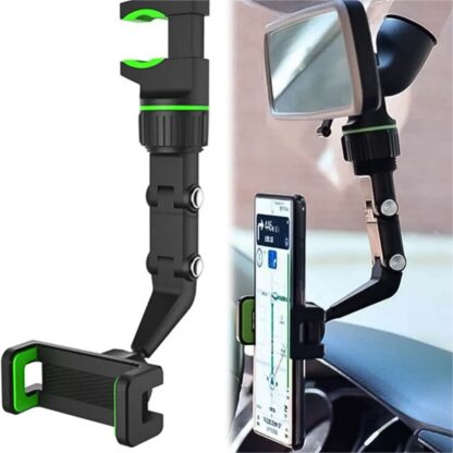 Multifunctional Car Rear View 360° Rotatable Mobile Holder - Image 6