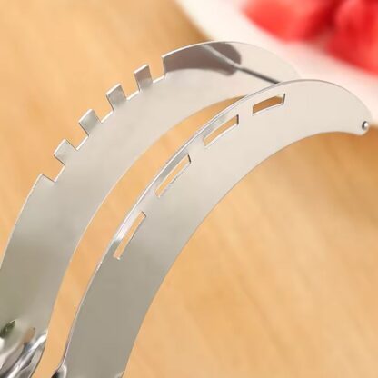 3in1 Stainless Steel Watermelon Cantaloupe Slicer Knife, Corer Fruit, Vegetable Tools Kitchen (1 Pc) - Image 6