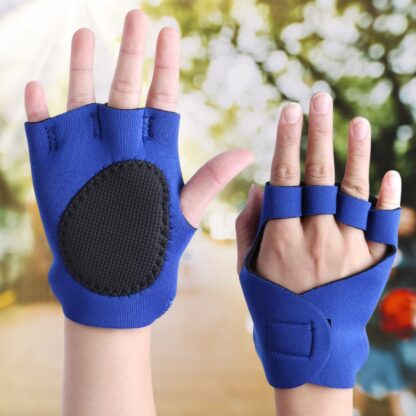 Palm Support Gloves Half Finger Gym Exercise Training Gloves Outdoor (1 Pair / / With Card Packing) - Image 6