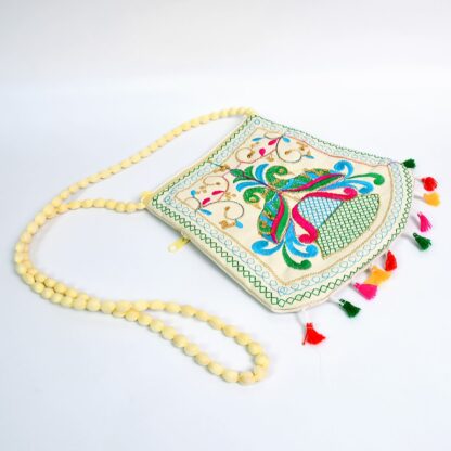 Handcrafted Cotton Embroidered Shoulder Bag / Purse for Girls & women (1 Pc / 9 Inch / Mix Desing) - Image 10