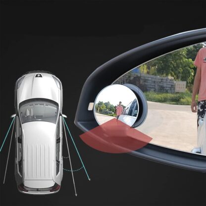 Car Blind Spot Side Mirror Round HD Glass Blindspot Mirror (2 Pcs Set) - Image 7