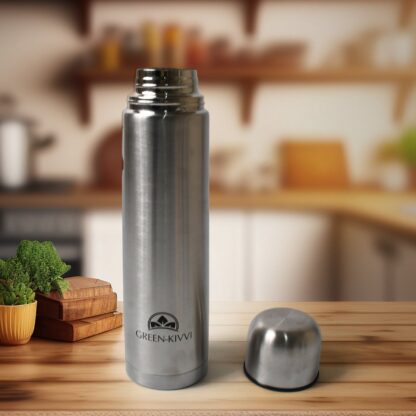 Vacuum Stainless Steel Double Wall Water Bottle, Fridge Water Bottle, Stainless Steel Water Bottle Leak Proof, Rust Proof, Cold & Hot Thermos steel Bottle| Leak Proof | Office Bottle | Gym | Home | Kitchen | Hiking | Trekking | Travel Bottle (1000 ML) - Image 6