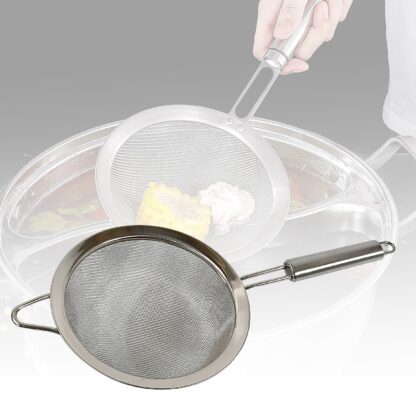 Mesh Sieve Quality Stainless Steel Fine Mesh Strainer with Sturdy Handle and Hook, Ideal for Tea Coffee, Rice, Powder, Fruit Etc Kitchen Food Kitchen Utensil - Image 6