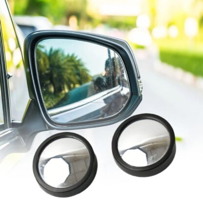 Car Blind Spot Side Mirror Round HD Glass Blindspot Mirror Convex Rear View Mirror, Car Mirror Accessories Suitable to All Cars, Frameless Design (2 Pcs Set) - Image 6