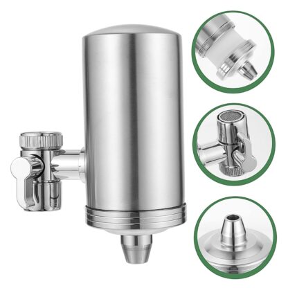 304 Stainless Steel Faucet Mount Water Filter, Water Purifier (1 Set) - Image 3