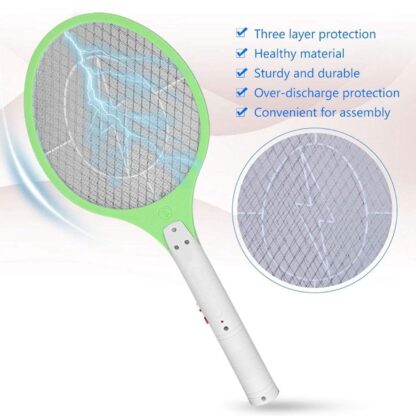 Mosquito Killer Racket Rechargeable Handheld Electric Fly Swatter Mosquito Killer Racket Bat, Electric Insect Killer (Quality Assured) - Image 6