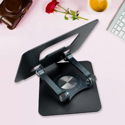 Aluminum Alloy 360°Rotating Bracket, Adjustable Laptop Stand, Portable Foldable Ergonomic Laptop Support - Image 4