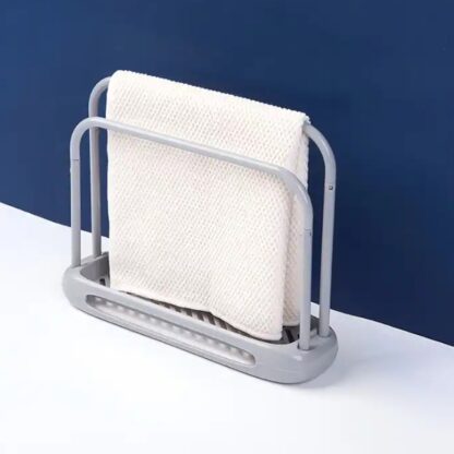 Storage Rack Kitchen Storage Holder Dish Towel Holder Dishcloth Rack Organizer Pool, Dishcloth Drying Rack Sink Rag Holder Towel (1 Pc) - Image 6