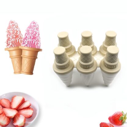 6 Pc ice candy maker Ice Cream Mold used for making ice-creams in all kinds of places including restaurants and ice-cream parlours etc. - Image 9