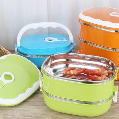 Lunch Box 900/1800ml Stainless Steel Kitchen Insulated Thermal Lunch Box Bento Office Picnic Food Container Leakproof Thermos Lunchbox - Image 6