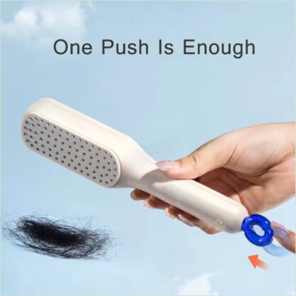 Self-Cleaning Hairbrush, Massage Comb (1 Pc / With Box) - Image 6