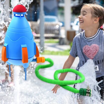 Sprinkler Rocket Launcher Summer Toys for Kids (1 Set) - Image 6