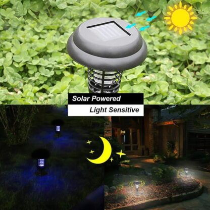 Garden Lighting UV LED Solar Powered LED Mosquito Trap / Bug Zapper  (1 Pc) - Image 7