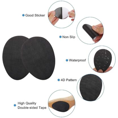 Non-Slip Shoe Pads, Rubber Shoe Sole Protector Pads, Self-Adhesive Shoe Grips Pads Stickers Non Skid for Ladies Shoes, High Heels, Boots - Image 7