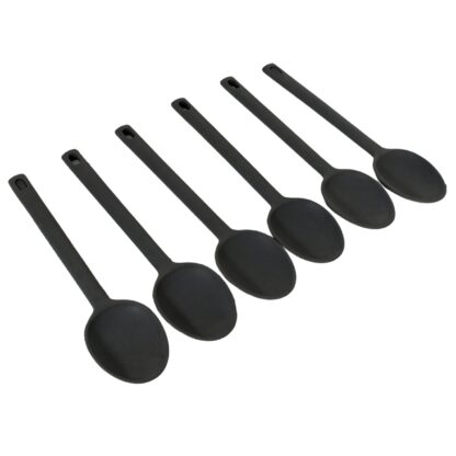 Multipurpose Silicone Spoon, Silicone Basting Spoon Non-Stick Kitchen Utensils Household Gadgets Heat-Resistant Non Stick Spoons Kitchen Cookware Items For Cooking and Baking (6 Pcs Set) - Image 3