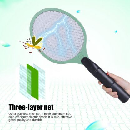 Mosquito Killer Racket Rechargeable Handheld Electric Fly Swatter Mosquito Killer Racket Bat, Electric Insect Killer (Quality Assured) - Image 3