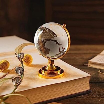 Crystal Globe / World Map 50 mm with Golden Stand (1 Pc) - Image 8