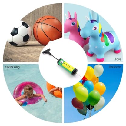 Inflator Air Ball Pump Soft Bouncing Ball Development Kids Toy, Sports Plastic Pump for Soccer, Basketball, Football, Volleyball Ball (17 Cm) - Image 4