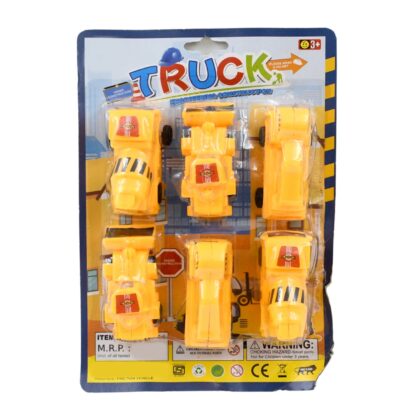 Vehicle Car Engineering Automobile Construction Car Toys Set for Children Kids Crane Excavator Road Roller Forklift Mixer Truck Transporter Truck Machine Construction Toys (6 Pcs Set) - Image 5