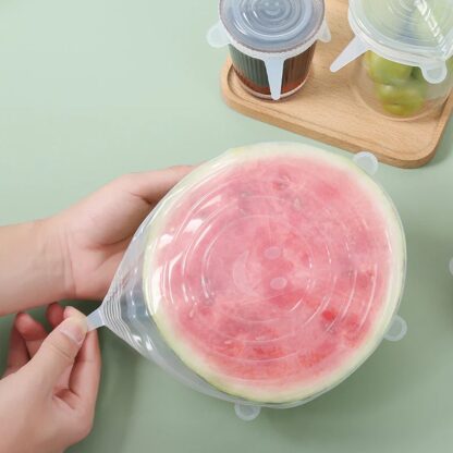 Silicone Food Cover Stretch Lids (6 Pcs Set / 62 Gm) - Image 8