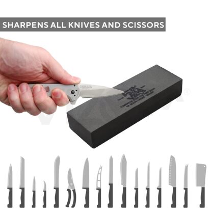 Silicon Carbide German Combination Stone, Dual Sided Stone for Knife and Tools Sharpening with Safety Case - Image 7