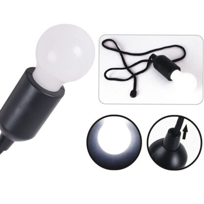 1pcs LED Bulbs Pull Cord Light LED Pull Cord Light Hanging LED Bulb Pull Wire Drawstring Light Bulb Black LED Pendant Lights - Image 7