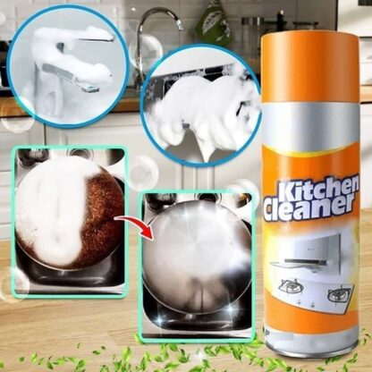 Multipurpose Bubble Foam Cleaner Kitchen Cleaner Spray Oil & Grease Stain Remover Chimney Cleaner Spray Bubble Cleaner All Purpose Foam Degreaser Spray (500 Ml) - Image 4