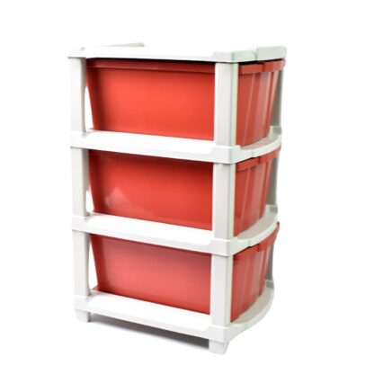 3-Layer Plastic Drawer Storage Organizer, Multi-Purpose Cabinet (1 Pc) - Image 5