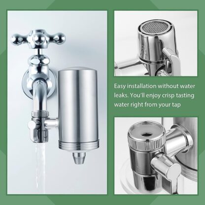 304 Stainless Steel Faucet Mount Water Filter, Water Purifier (1 Set) - Image 6