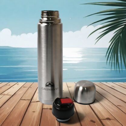 Vacuum Stainless Steel Double Wall Water Bottle, Fridge Water Bottle, Stainless Steel Water Bottle Leak Proof, Rust Proof, Cold & Hot Thermos steel Bottle| Leak Proof | Office Bottle | Gym | Home | Kitchen | Hiking | Trekking | Travel Bottle (1000 ML) - Image 7