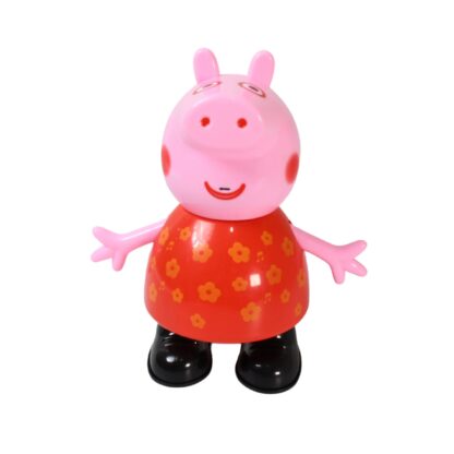 Pig Children Play toy, Pretend Play Toy Fun Gift for Kids, Movable Hands, Legs Pig Pretend Play Toy Set for Kids Children with Soft Rubber Material (1 Pc / Battery Not included) - Image 4