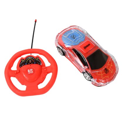 Plastic Remote Control Car, Remote Control Racing car with Two Function Backward and Forward. Handle Design Remote. Best Birthday Gift, Birthday Return Gift with Rechargeable Battery For Car - Image 4