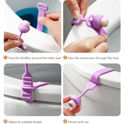 Silicone Toilet Seat Lifter Band (1 Pc) - Image 6