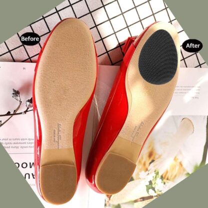 Non-Slip Shoe Pads, Rubber Shoe Sole Protector Pads, Self-Adhesive Shoe Grips Pads Stickers Non Skid for Ladies Shoes, High Heels, Boots - Image 3