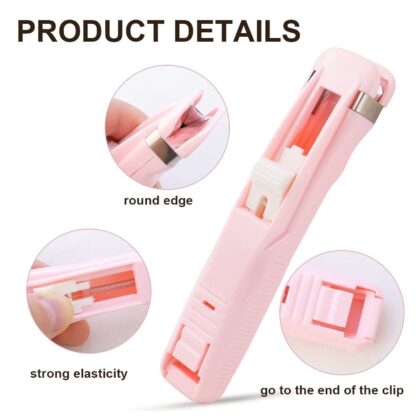 Portable Paper Clamp With 8 Pcs Clip Dispenser Handheld Paper Fast Clam (1 Set) - Image 6