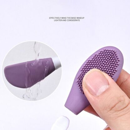 Double-headed Silicone Mask Brush Face Cleansing and Applying Mud Mask Beauty Salon Special Brush Smear Tool Facial Scrub Silicone Wash Scrubber Face Tools (1 Pc) - Image 9