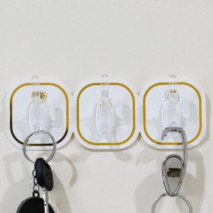 TRANSPARENT ADHESIVE WALL HOOK (6 PCS SET) - Image 6