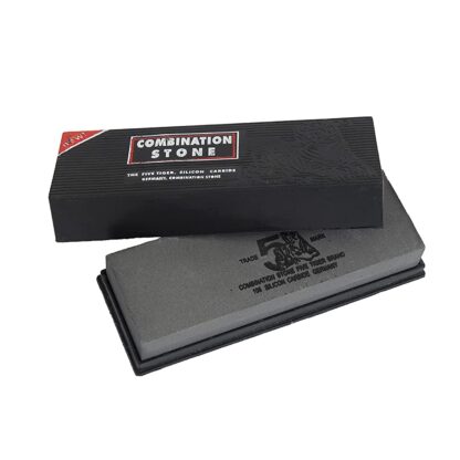 Silicon Carbide German Combination Stone, Dual Sided Stone for Knife and Tools Sharpening with Safety Case - Image 4