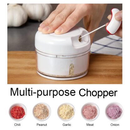 Manual Mini Food Processor Vegetable Chopper Hand Pull String Onion Chopper (1 Pc) - Image 7