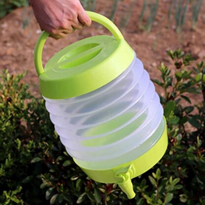 Plastic Collapsible Beverages Container with Tap Cold Drink Dispenser Folding Water Storage Water Jug Tank for Home and Outdoor Party Traveling Picnic (3.5 Litter/ Multicolor) - Image 8