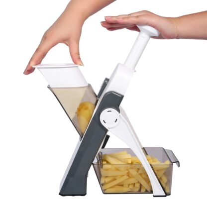 MULTI FUNCTIONAL TIME SAVING ADJUSTABLE HAND PRESS VEGETABLES CHOPPER - Image 8