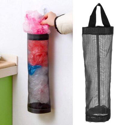 Hanging Waste Bag Holder, Garbage Bag Storage Bag, Widening Handle Hanging Sturdy for Store Garbage Bags Home Store Debris Kitchen, Bedroom Large Capacity for Restaurant (1 Pc) - Image 4