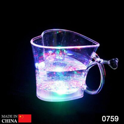 Heart Shape Activated Blinking Led Glass Cup - Image 2