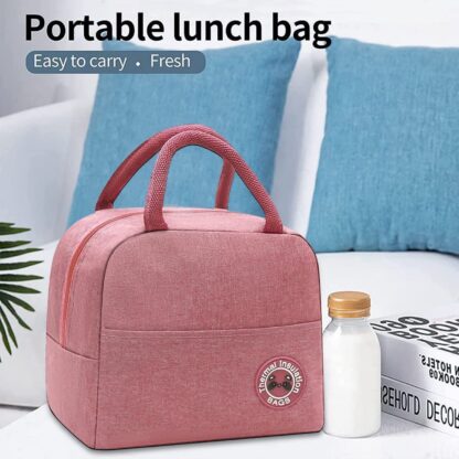 Lunch/Tote Bag for Women, Lunch Bag Women, Lunch Box Lunch Bag for Women Adult Men, Small Leakproof Cute Lunch Boxes for Work Office Picnic or Travel - Image 9