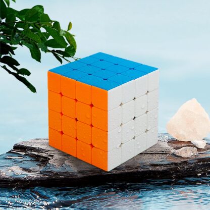 Small Puzzles Cubes 4×4×4 High Speed Sticker Less Magic Cube Game, Kids and Professionals Magic Cube Puzzle Toy, Pack of 1, 8+ Years - Image 7