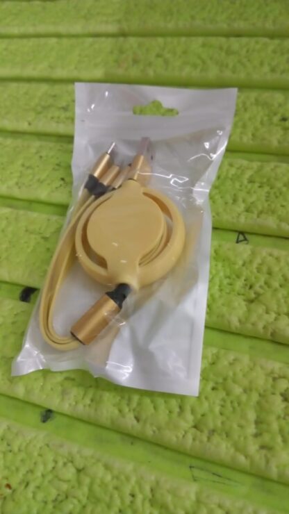 3 in 1 Retractable Charger Charging Cable (1 Pc / Mix Color) - Image 8