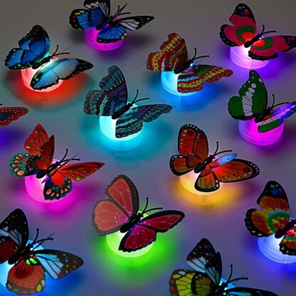 The Butterfly 3D Night Lamp Comes with 3D Illusion Design Suitable for Drawing Room, Lobby.n  (Loose) - Image 8