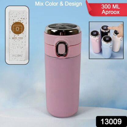 Smart Vacuum Insulated Water Bottle with LED Temperature Display, Cold & Hot | Leak Proof | Office Bottle | Gym | Home | Kitchen | Hiking | Trekking | Travel Bottle  (Mix Color & Design / 300 ML Approx) - Image 2