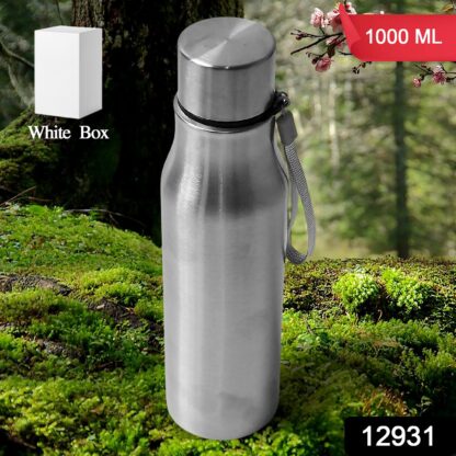 Stainless Steel Water Bottle | Leak Proof | Office Bottle | Gym Bottle | Home | Kitchen | Hiking | Trekking Bottle | Travel Bottle (1000 ML) - Image 2